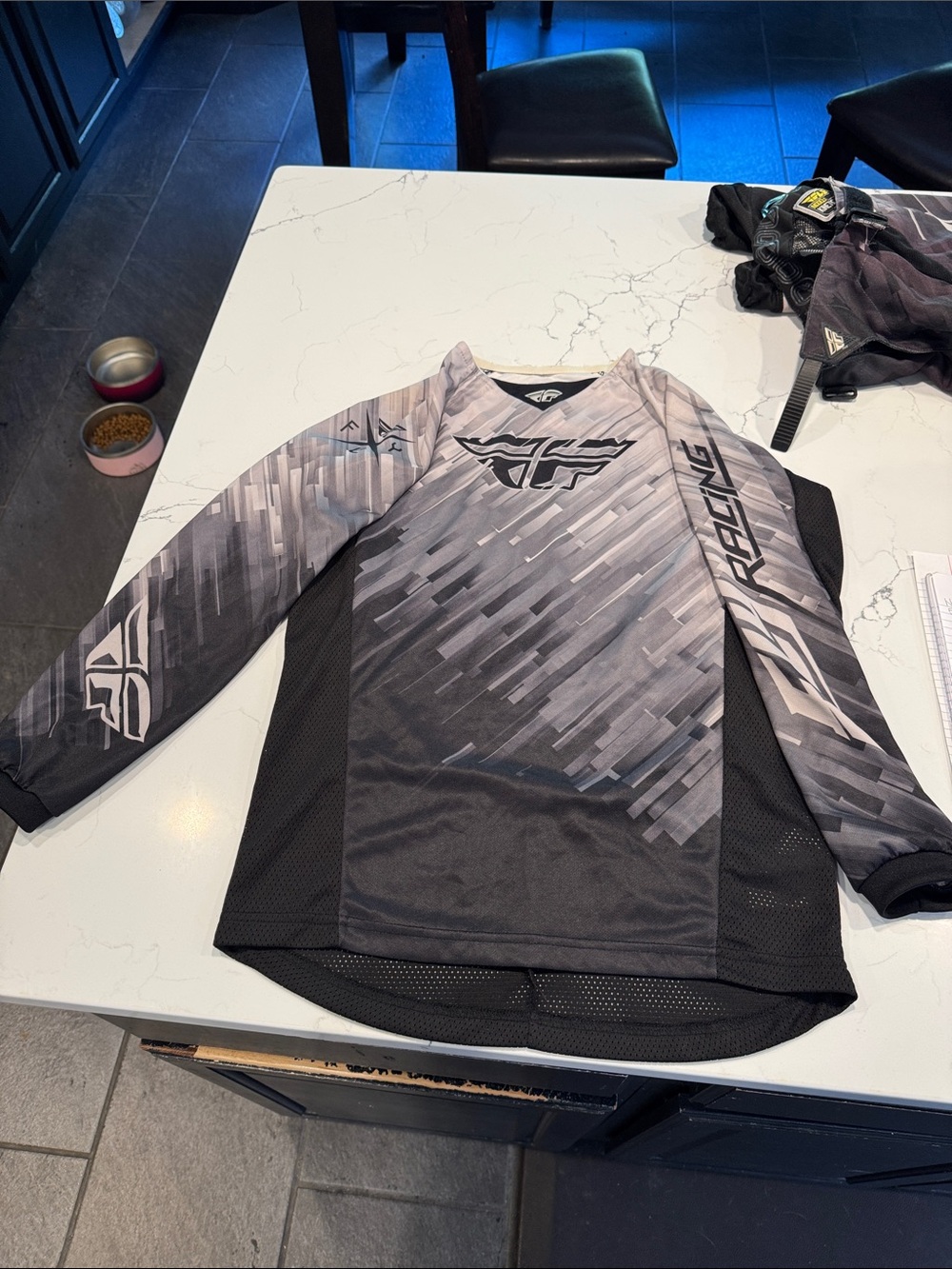 Racing Graphic Long-Sleeve Jersey - Gray